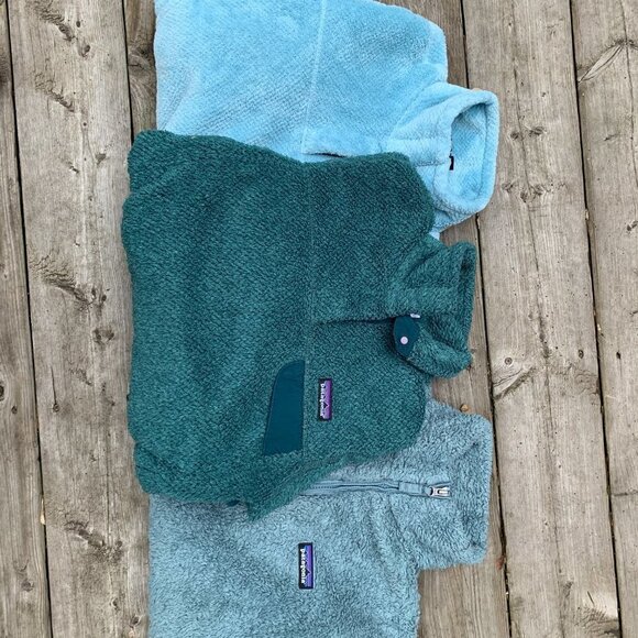 LOT OF 3 Patagonia Fleece Jackets S/M Blue - Picture 9 of 10